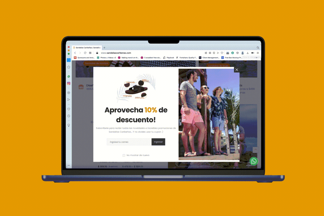 Rebrand, Web Design and Marketing Strategy | Sandalias Caribeñas project