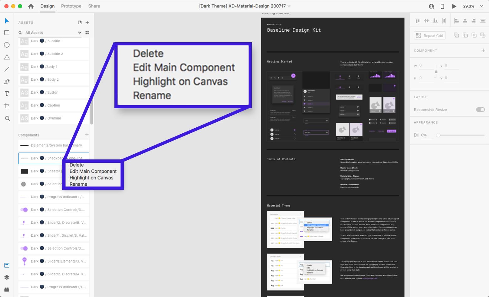 A duplicate option would be helpful when right-clicking an Adobe XD component in the Assets sidebar.