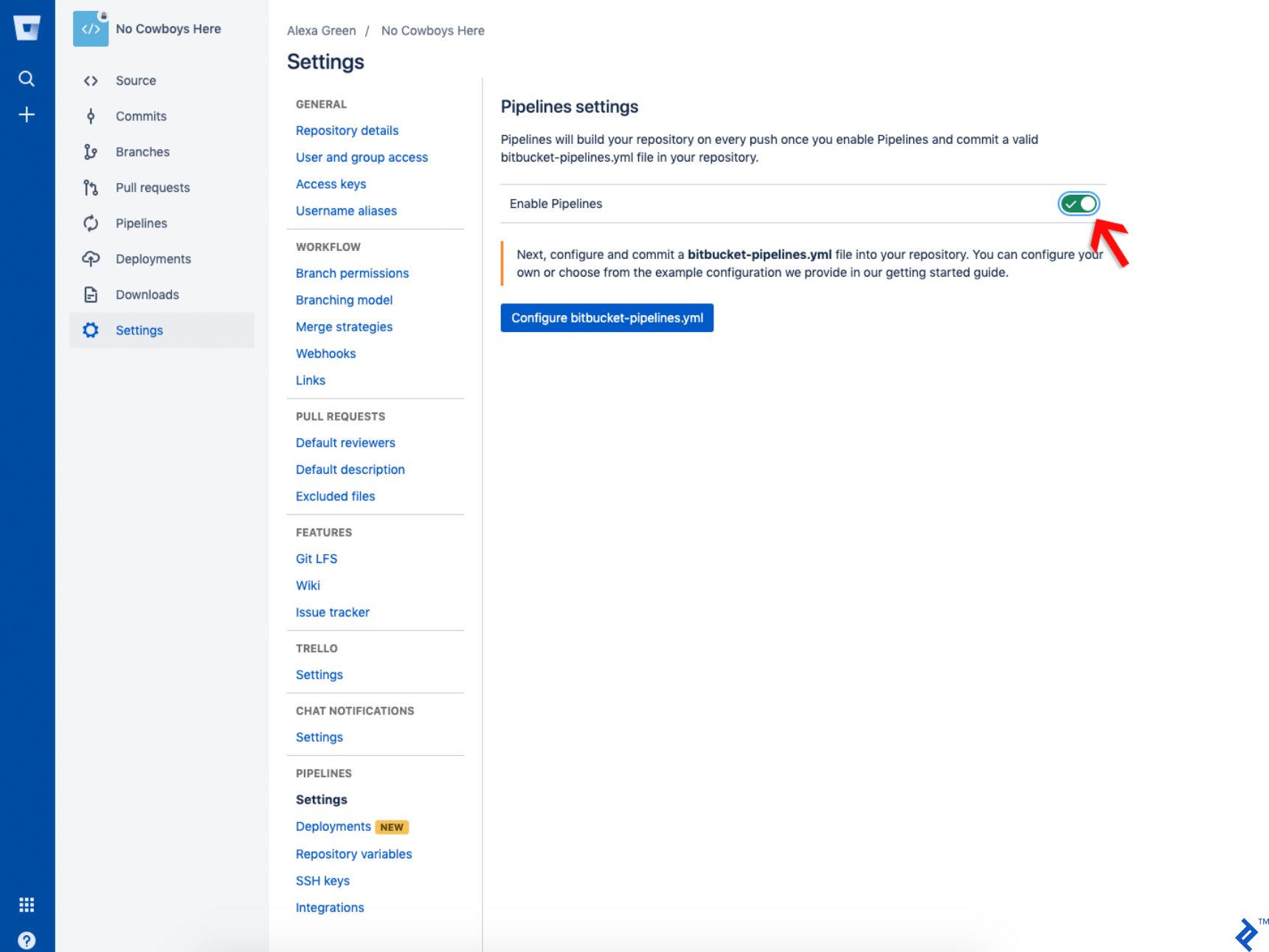 Wordpress Bitbucket screenshot 4