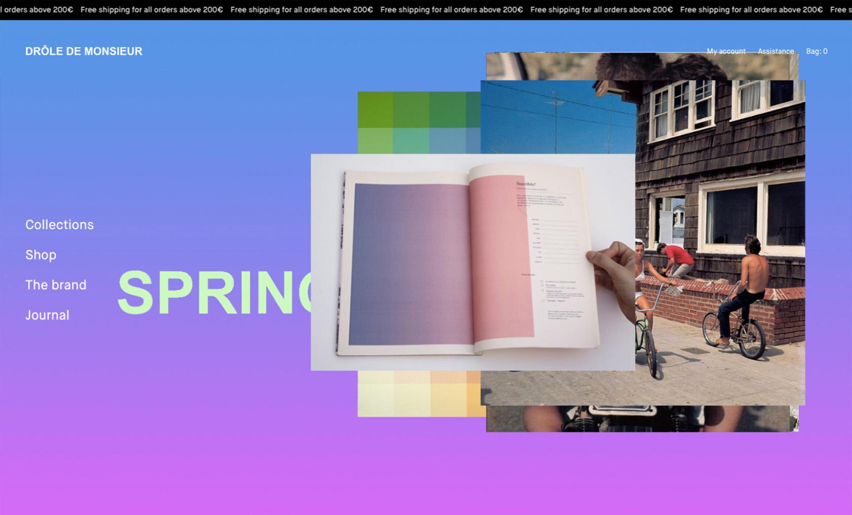 Minimalist web page