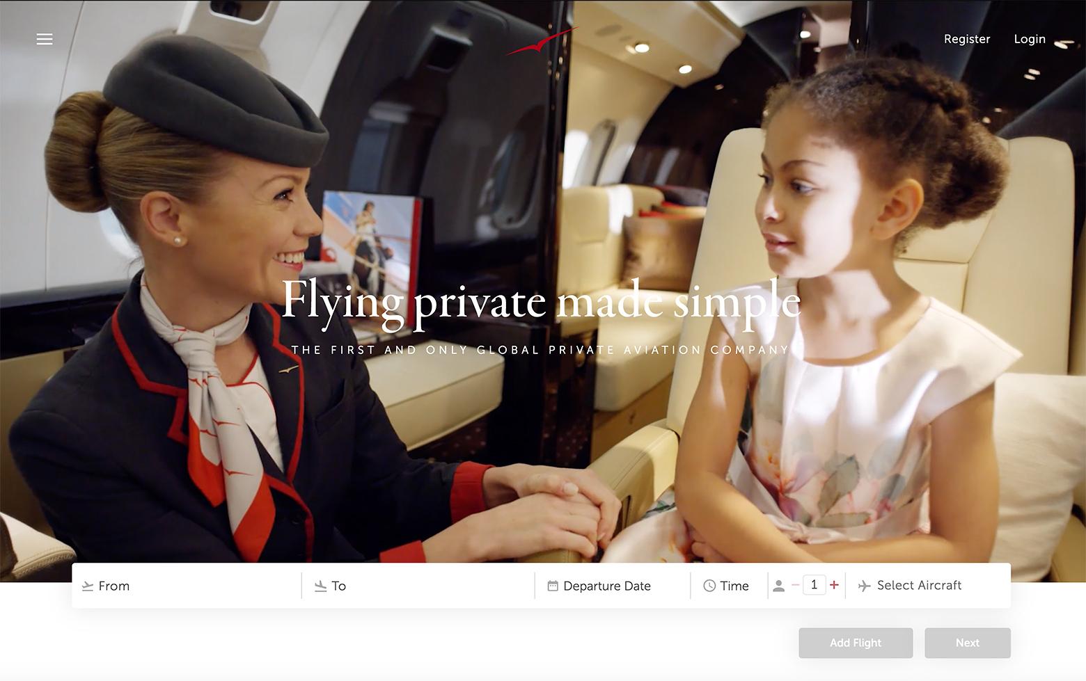 VistaJet is using landing page conversion best practices